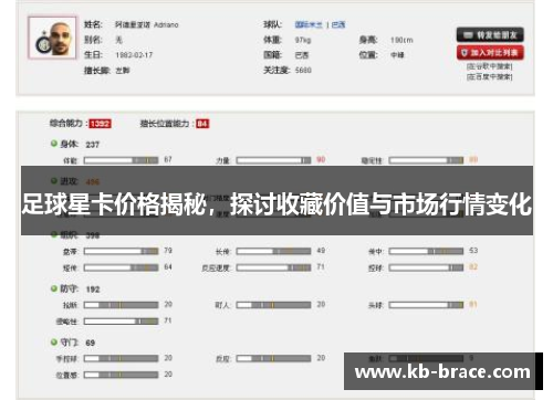足球星卡价格揭秘，探讨收藏价值与市场行情变化